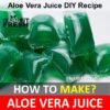 How To Make Aloe Vera Juice: Aloe Vera Juice Recipe DIY