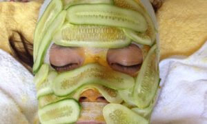 Cucumber Face Mask for Sun Tanned Skin Treatment