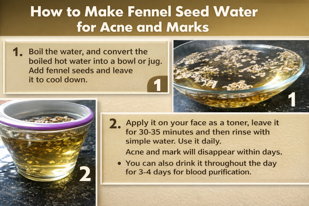 fennel seed water, Sonf water, detox water, weight loss, acne treatment, skin health, body detox, Ayurvedic remedies, natural skin toner, blood purification,